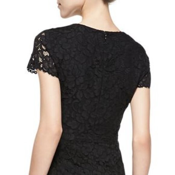 NWT!! DKNY, Stunning black short sleeve lace sheath dress - Picture 7 of 16